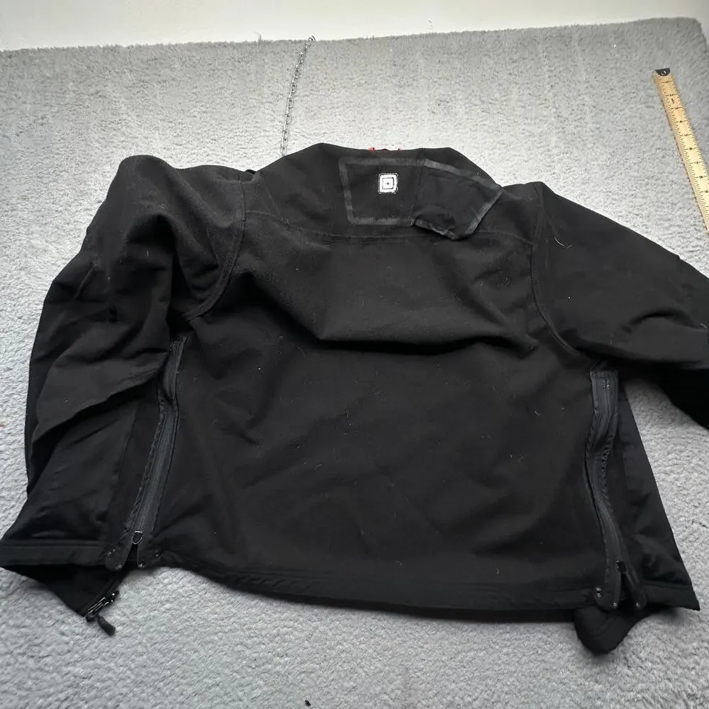 5.11 Tactical Soft Shell Liner Jacket Large Black Polyester Pockets Full Zip